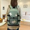 Women's Color Block Schoolbag Junior High School Students Large Capacity Backpack