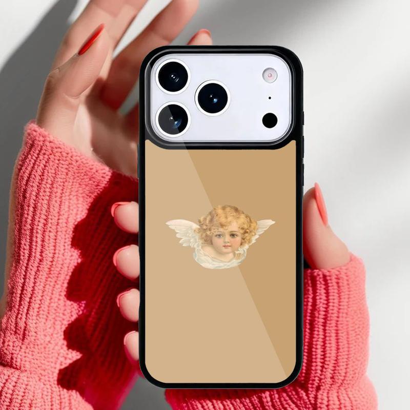 Эстетичный Чехол для Телефона Ангелы Эстетика для iPhone 17 16 15 14 13 Pro Max Задняя Крышка для 12 11 Pro Coque