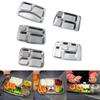 Convenient 304Stainless Steel Tray Divided Plate Compartment Tray Divided Dinner Tray Perfect for Adults and Kids