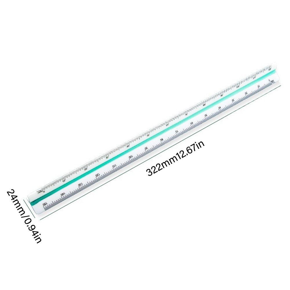 Student Design Ruler Stationery Architect Engineer Scale Ruler Triangular Ruler Technical Ruler