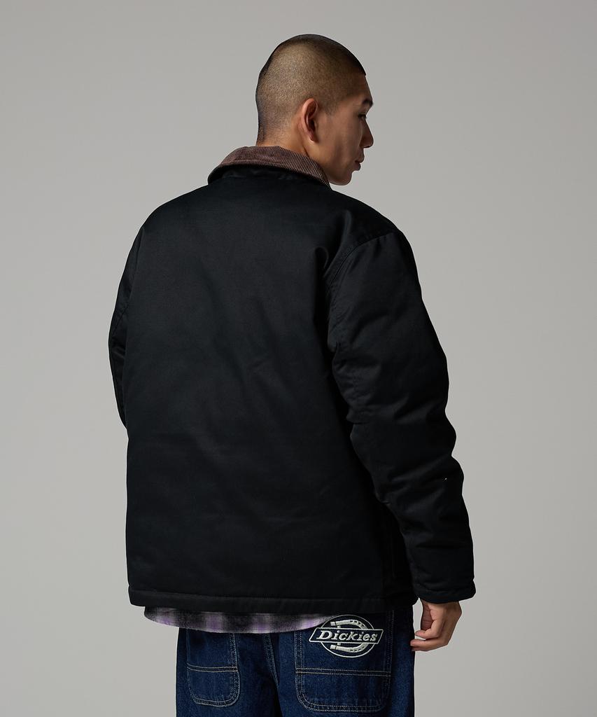 Dickies Утепленная куртка Eisenhower с вельветовым воротником, черная