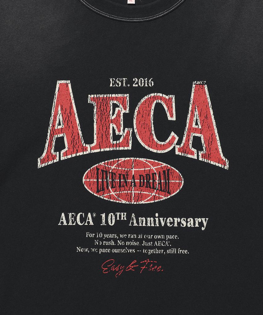 AECA (унисекс) Футболка с полурукавом Aeca Heritage с логотипом-глобусом (2Цвет)