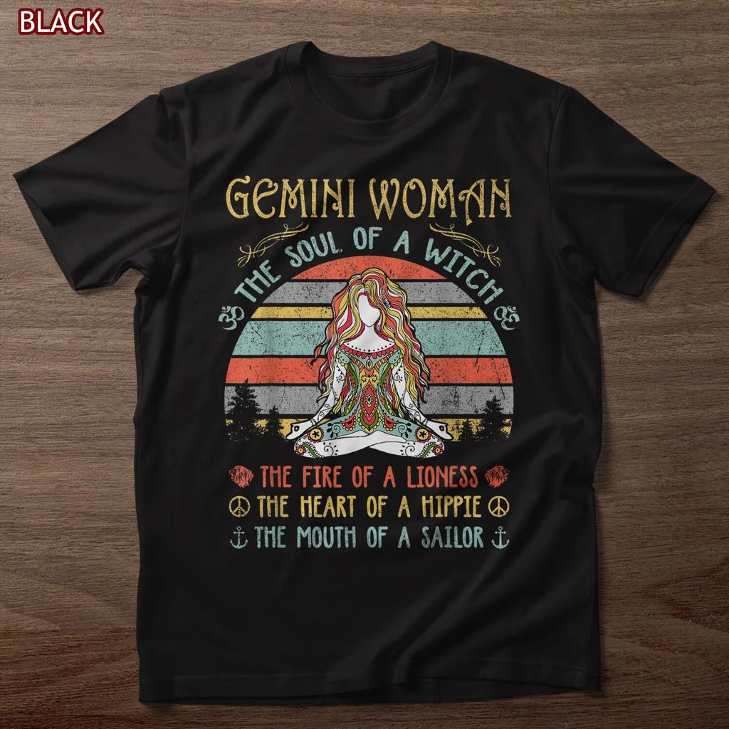 Gemini Woman The Soul Of A Witch Vintage Birthday T-shirt, Birthday Gift