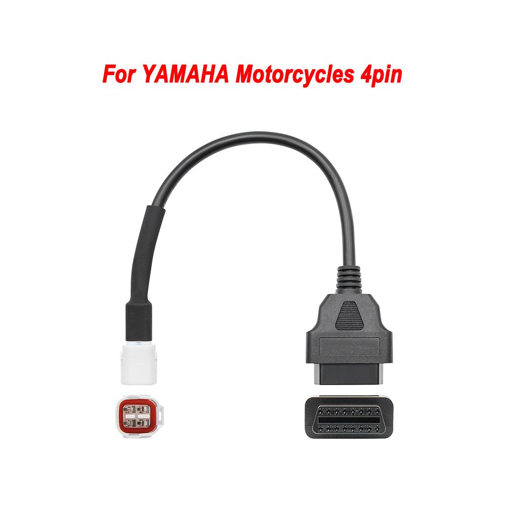 OBD2 Connector Universal K CAN For Motorbike 6Pin to 16Pin Adapter Cables For YAMAHA 3Pin For Honda 4Pin For KTM 6 Pin For Ducat