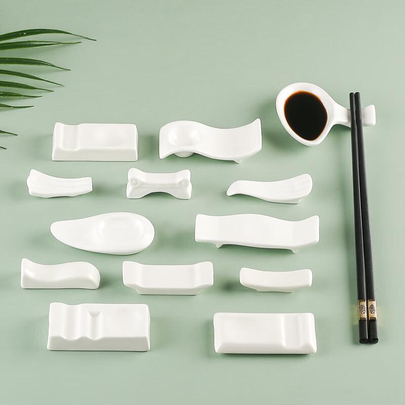 Two-in-One Ceramic Chopstick and Spoon Rest