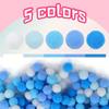 500pcs Of Pom Poms 0.39 Inch Assorted Pom Poms Suitable For DIY Art Making