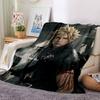 Cloud Strife Final Fantasy Hero  Flannel Blanket Super Soft Warm Cozy Blanket for Sofa Bed Office Travel All‑Season Home Decor Gift