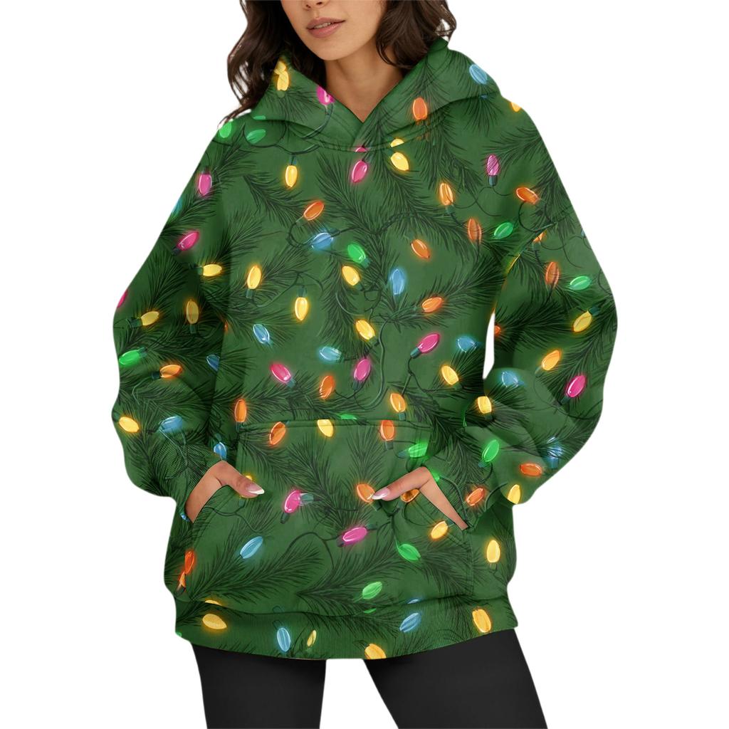 Женские модные повседневные универсальные повседневные толстовки с круглым вырезом, топы с длинными рукавами и принтом