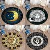 Bohemian Totem Style Tarot Round Carpet Home Living Room Bedroom Bathroom Floor Decoration Carpet