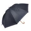 Rose Sangyo Florence Kelly Rain or Shine 60cm Jump Umbrella with Heat 82601201 Cut, Black,