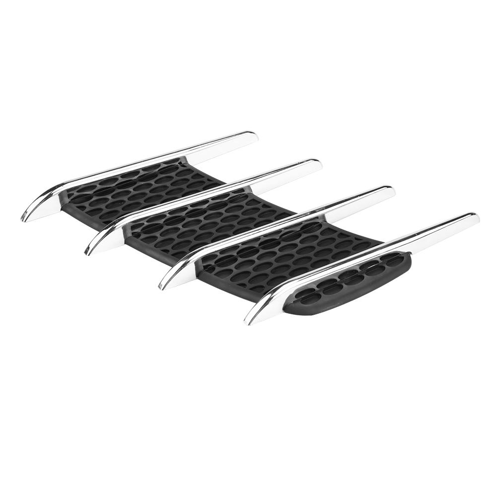 Пара автомобильных наружных наклеек на капот, боковой воздухозаборник, дефлектор, жабры акулы, декоративная отделка