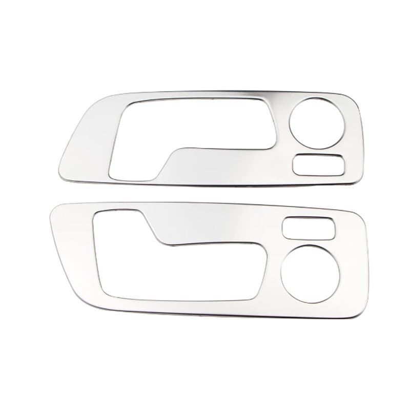 2Pcs Stainless Steel Car Seat Adjustment Button Frame Cover Decoration Sticker Trim for BMW X3 G01 2018 - 2022
