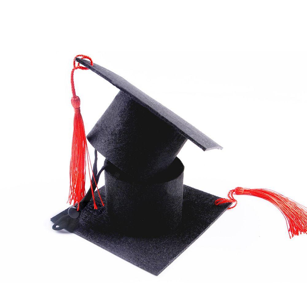Graduation Hat for Small Pets - Black