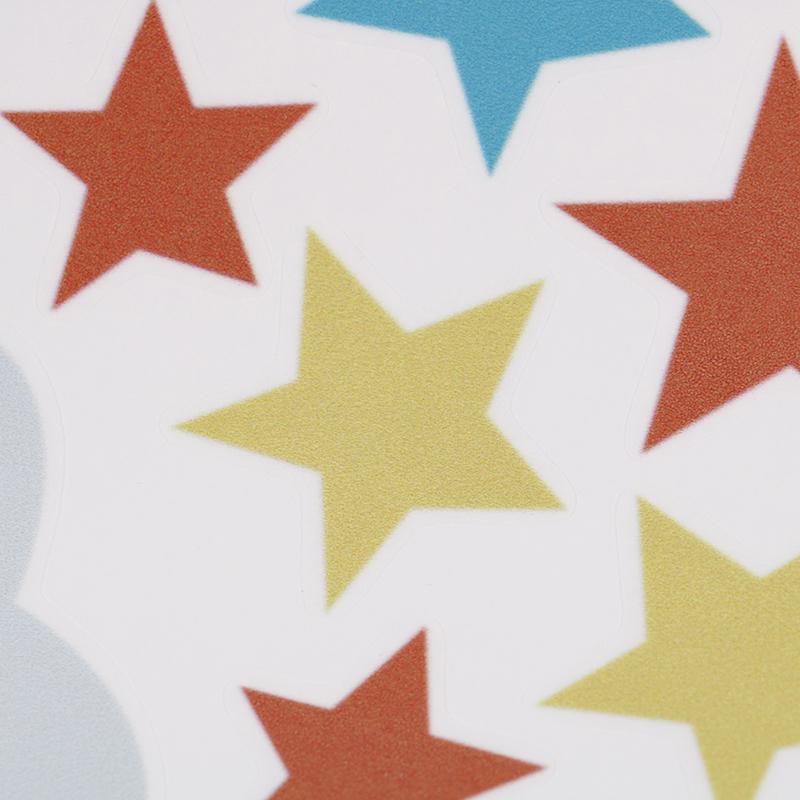 Радужные звезды Наклейка на стену Детская спальня Оконные наклейки Виниловые художественные фрески Съемные