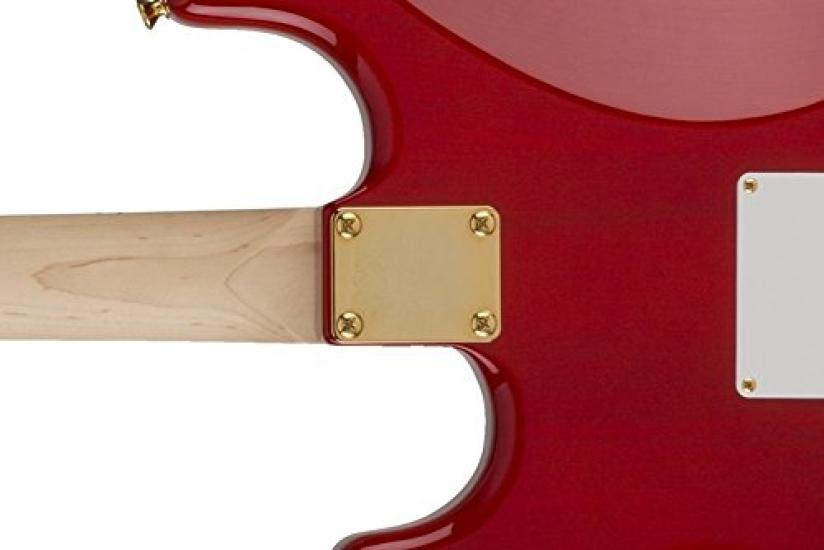 Винтажная пластина грифа Fender с 4 отверстиями "Простая" (Нет серийного номера или логотипа) (Золото)