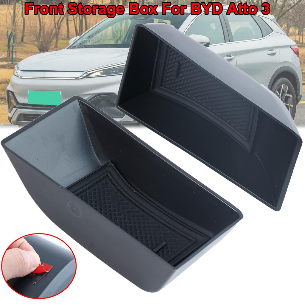 2 шт., внутренняя ручка передней боковой двери автомобиля, коробка для хранения, сменные аксессуары, чехол для хранения мусора для BYD Atto 3 Yuan Plus 2022 2023 2024