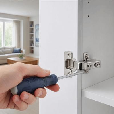 Прочная короткорычажная петля-доводчик для дверцы шкафа Холоднокатаная сталь Петля с мягким закрыванием Гидравлическая петля Шкафы
