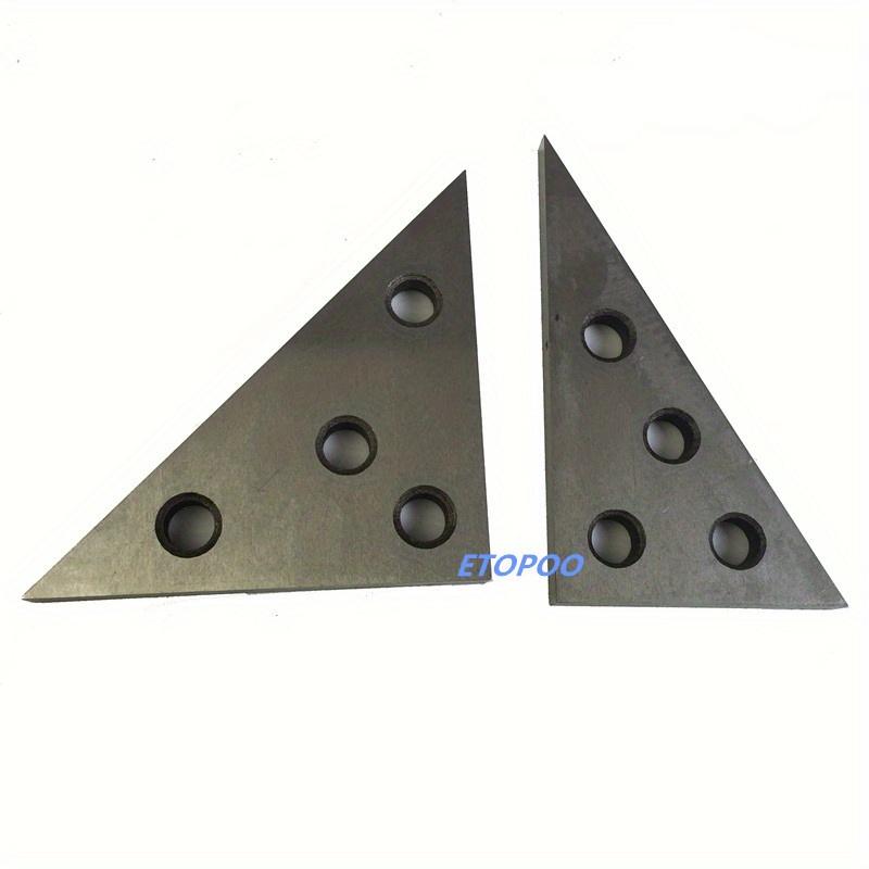 2 Pcs/Set Solid Angle Plates Angle Block Set 30-60-90 & 45-45-90 Precision +/- 20 Seconds Angle Block Gauge Machinist Tool