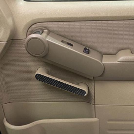 4Pcs Carbon Fiber Interior Door Pull Cover Trim For Ford Explorer 2008-2010