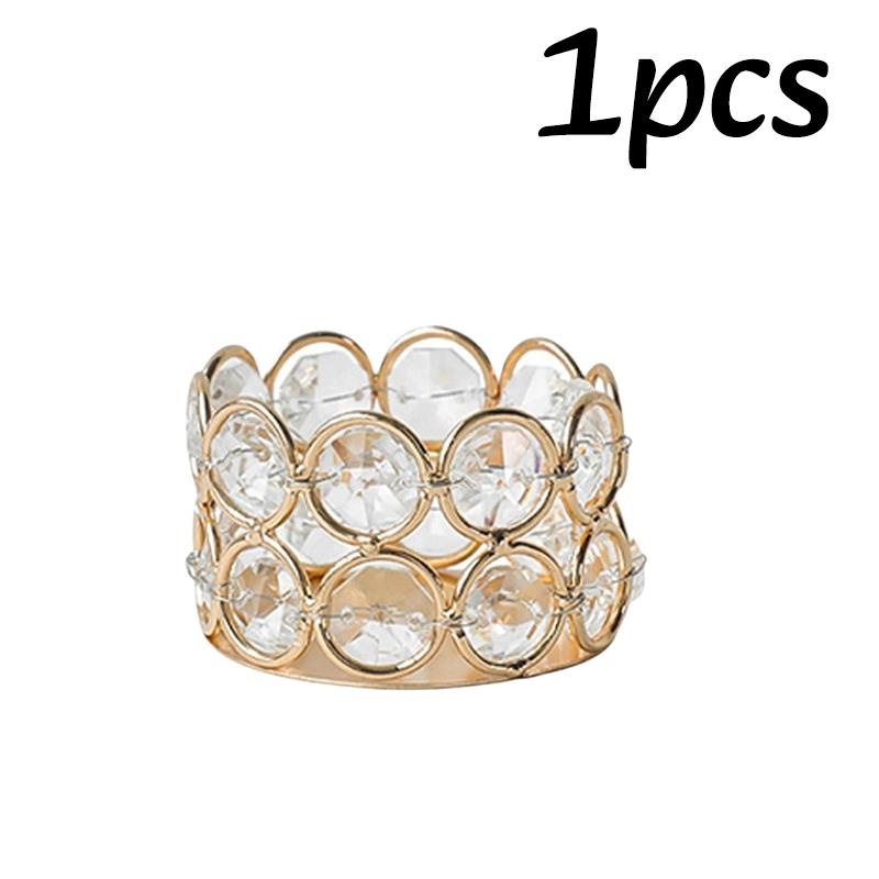 1/2 шт. Хрустальные подсвечники для чайных свечей Стеклянный настольный подсвечник Украшение для дома Стол Спальня Свадебная вечеринка Декор Креативные подарки