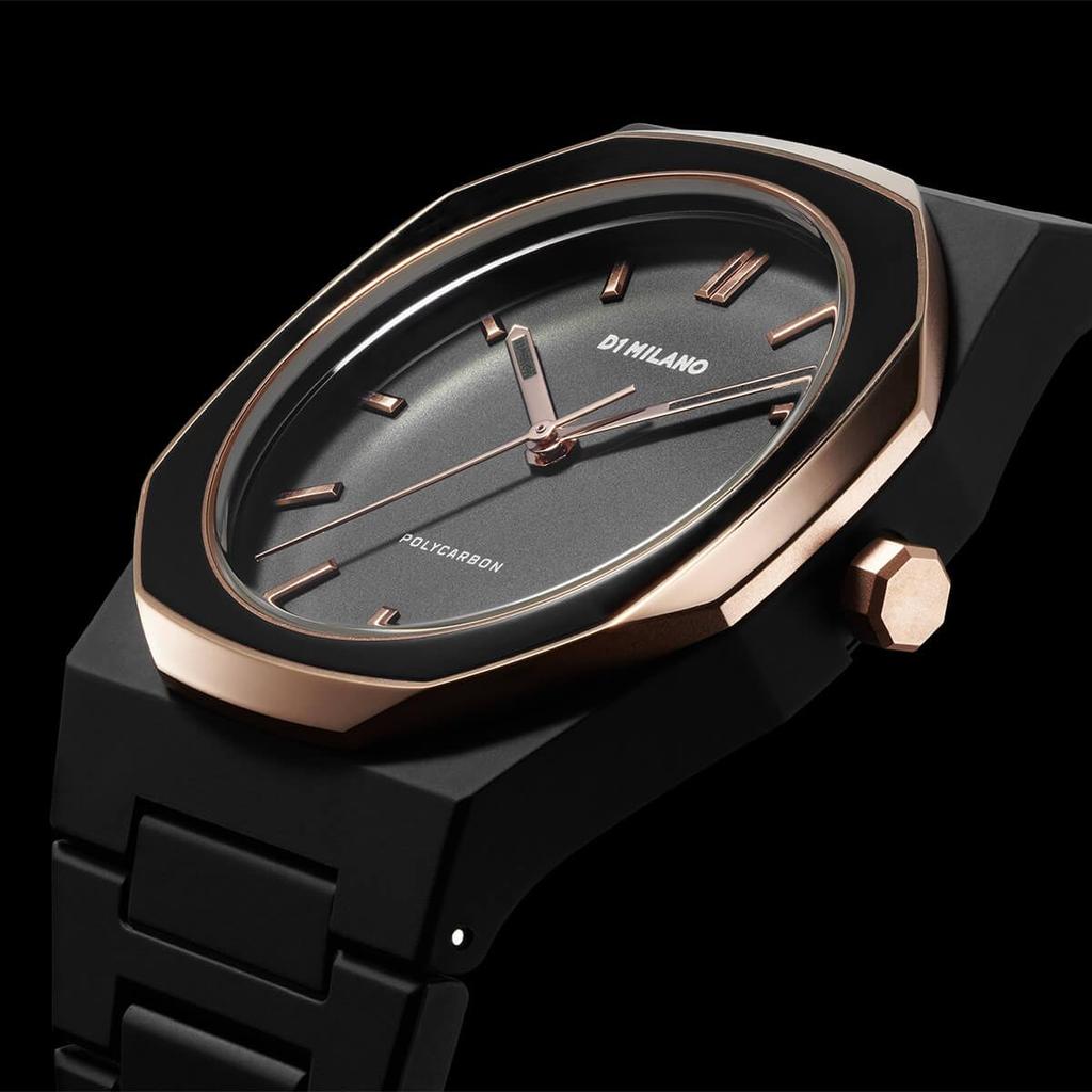 Авторизованный дистрибьютор D1 Milano Watch Unisex PCBJ35 Полиуглерод Черная эмаль [D1 MILANO] Мужские 40,5 мм