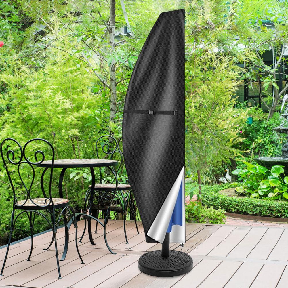 Patio Umbrella Parasol Cover Waterproof Outdoor Banana Straight Style Fits Cantilever Outdoor Patio Umbrella Cover with Zipper