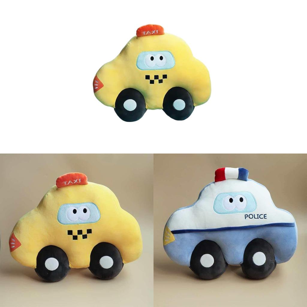 Cartoon Vehicle Plush Pillow With Pp Cotton Filling For Boys And Girls Playroom Or Gift Use