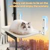 Беспроводная лежанка для кошек на окно, гамак для кошек с 4 присосками, складная кровать-гамак для кошек со съемным моющимся сетчатым чехлом для домашних кошек