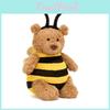 Bear Bee Plush Toy Cartoon Stuffed Doll Animal Bedroom Decoration Gift Kids