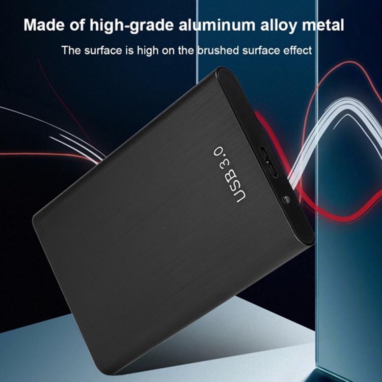Portable 1TB-16TB USB 3.0 Brushed Metal External SSD