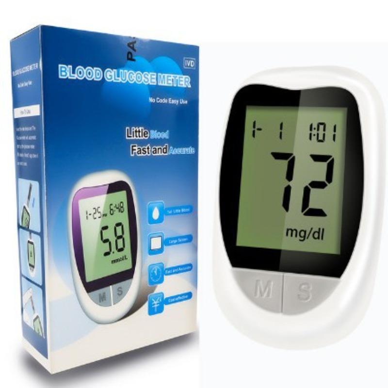 Глюкометр Бытовой детектор глюкозы в крови измеряет гипергликемию Медицинский глюкометр Набор тестера Полностью автоматический