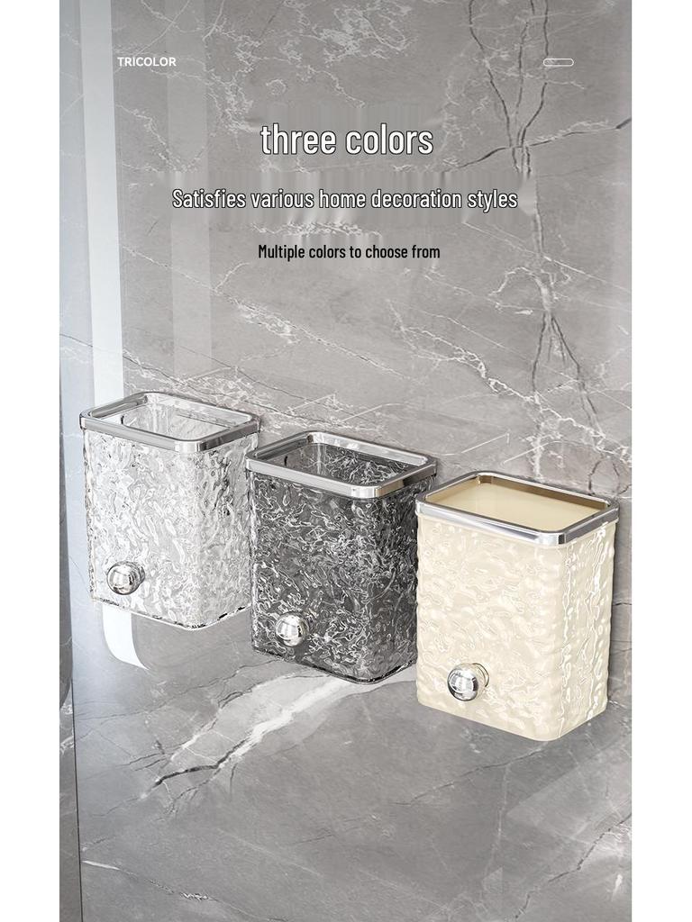 Настенная полка для хранения в ванной без сверления для мочалок и косметики