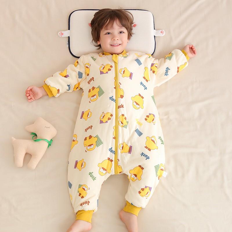 Thickened Cotton Baby Sleep Sack With Zipper Leg Separation Toddlers 1-3 Years A-Class Safety Winter Fall