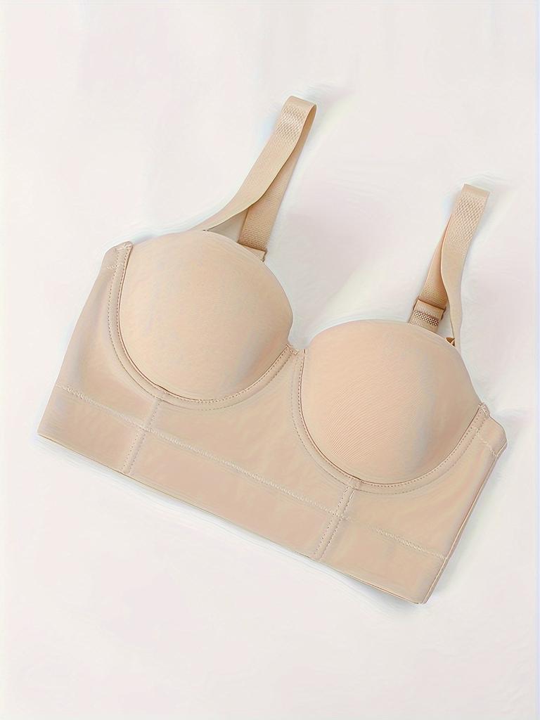 European and American Seamless Smooth Underwire Underwear Push-up Wide Bottom Half Cup Bra