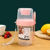 Carry Breakfast Cup Salad Cups Portable Yogurt Cereal Oatmeal Snacks Parfait Containers Salad Dressing Holders with Lid Forks