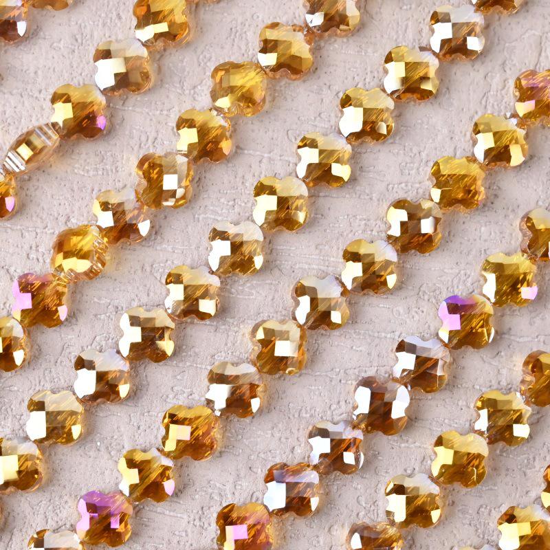 Гальванизированный четырехлистный клевер шерпа бисерные аксессуары для изготовления ожерелий своими руками