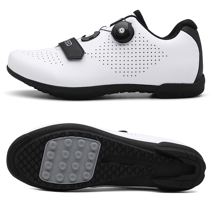 Новые резиновые кроссовки для велосипеда, мужские кроссовки для скоростного велоспорта, обувь для верховой езды, спортивная обувь для велосипеда с плоскими педалями, гоночная женская обувь для велоспорта Spd