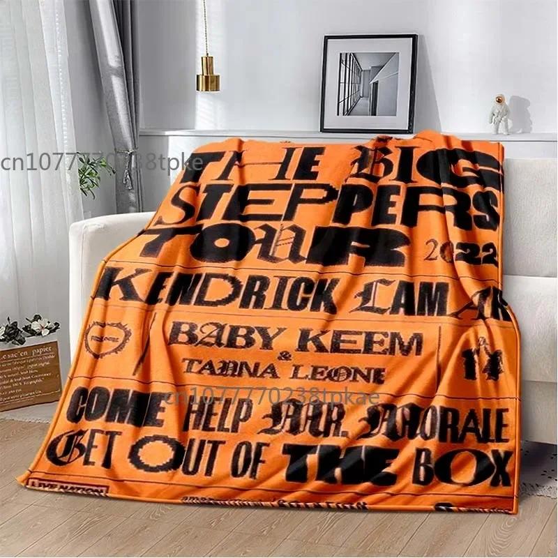 Плед с принтом RAP Kendrick-Lamar, Модные пледы-покрывала, для дивана, кровати, офиса, автомобиля, Подарок на день рождения, Decke