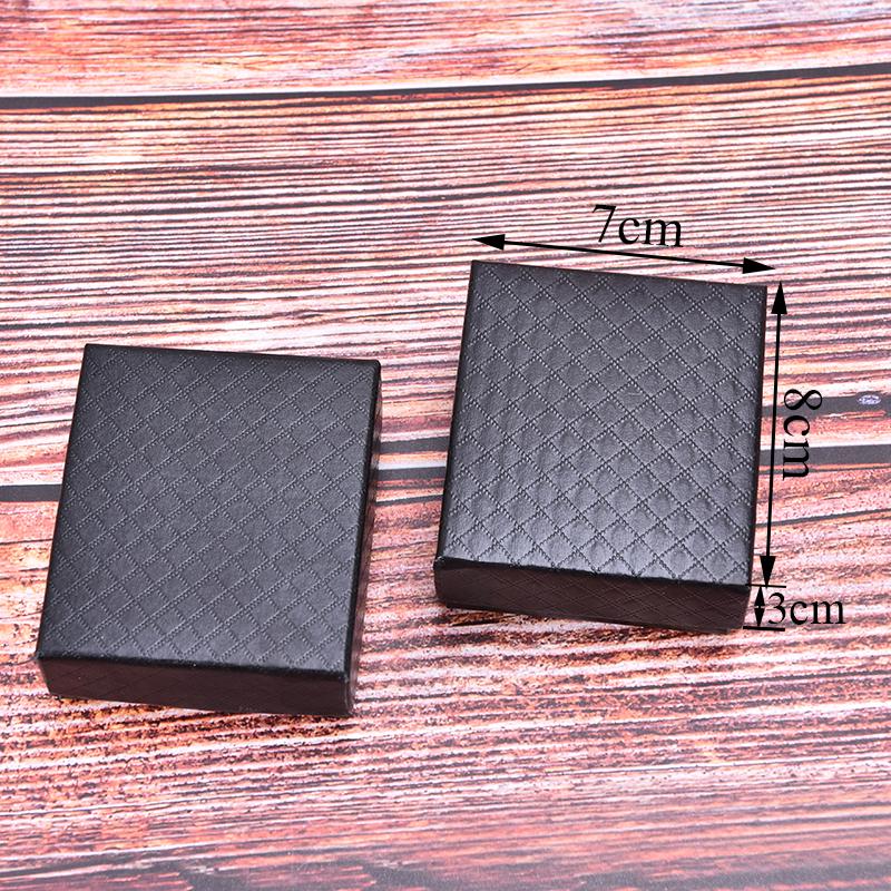 1 шт., простой чехол для карманных часов, черный картонный футляр, подарочная кожаная коробка для часов