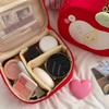 Red Storage Bag Velvet Cute Handbag Cartoon Fruit Makeup Bag  Data Cable Storage