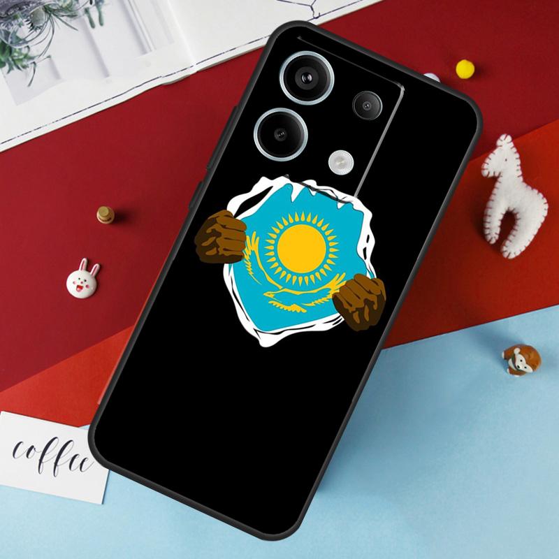 Чехол с флагом Казахстана для Xiaomi Redmi Note 13 12 10 8 9 11 Pro 12S 10S 11S Redmi 13C 10A 10C 9C 12C Cover