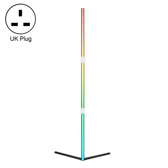Угловая лампа RGB с дистанционным управлением, напольная светодиодная лампа для гостиной, прямоугольная алюминиевая лампа для спальни