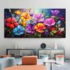 Abstract Beautiful Flowers Garden Canvas Painting Wall Art Lily Red Yellow Poppy Field Posters Prints for Living Room Decor