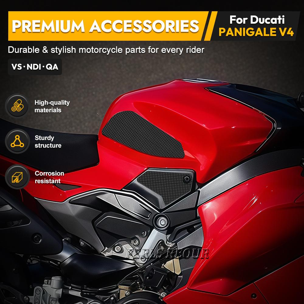 Для PANIGALE V4 2025 Наклейка на мотоцикл декаль противоскользящая накладка на бак Мотоаксессуары