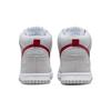 Nike Dunk High SE GS Athletic Club — Светло-дымчато-серые детские кроссовки Gym Red, белые DH9750-001