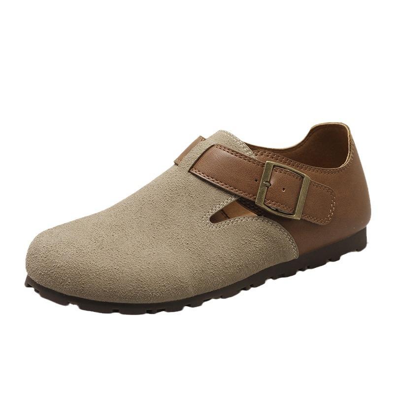 Туфли Boken женские матовые с плоским дном, одна педаль 2024 года, мягкое дно, мягкая поверхность, удобные, уродливые, милые, японские, ретро, с полной сумкой на голове, одинарные туфли