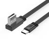 Высокоскоростной кабель передачи данных USB-USB C, 2 А, быстрая зарядка, 480 Мбит/с, синхронизация, угловые/прямые разъемы, гибкий зарядный шнур