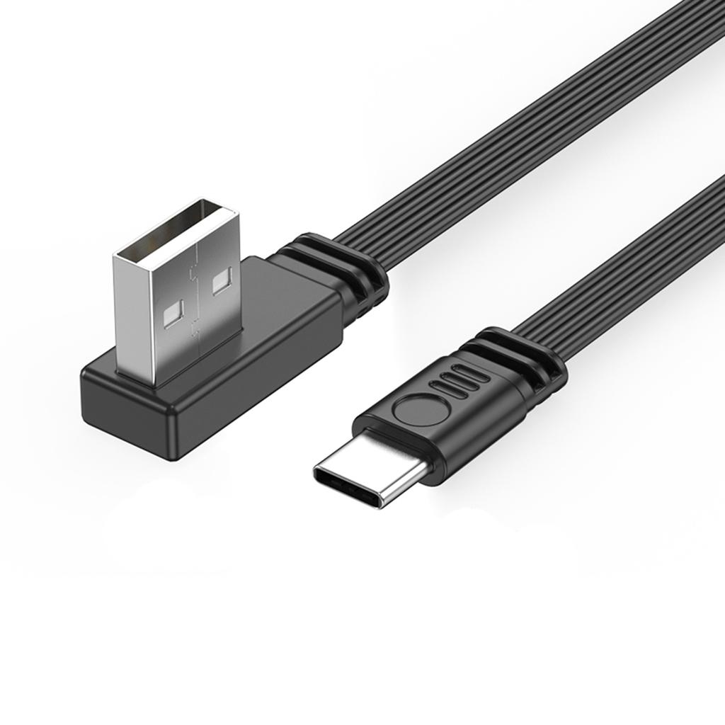 Высокоскоростной кабель передачи данных USB-USB C, 2 А, быстрая зарядка, 480 Мбит/с, синхронизация, угловые/прямые разъемы, гибкий зарядный шнур