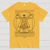 Vitruvian Superman Cotton Summer Casual Cool Loose T-Shirt