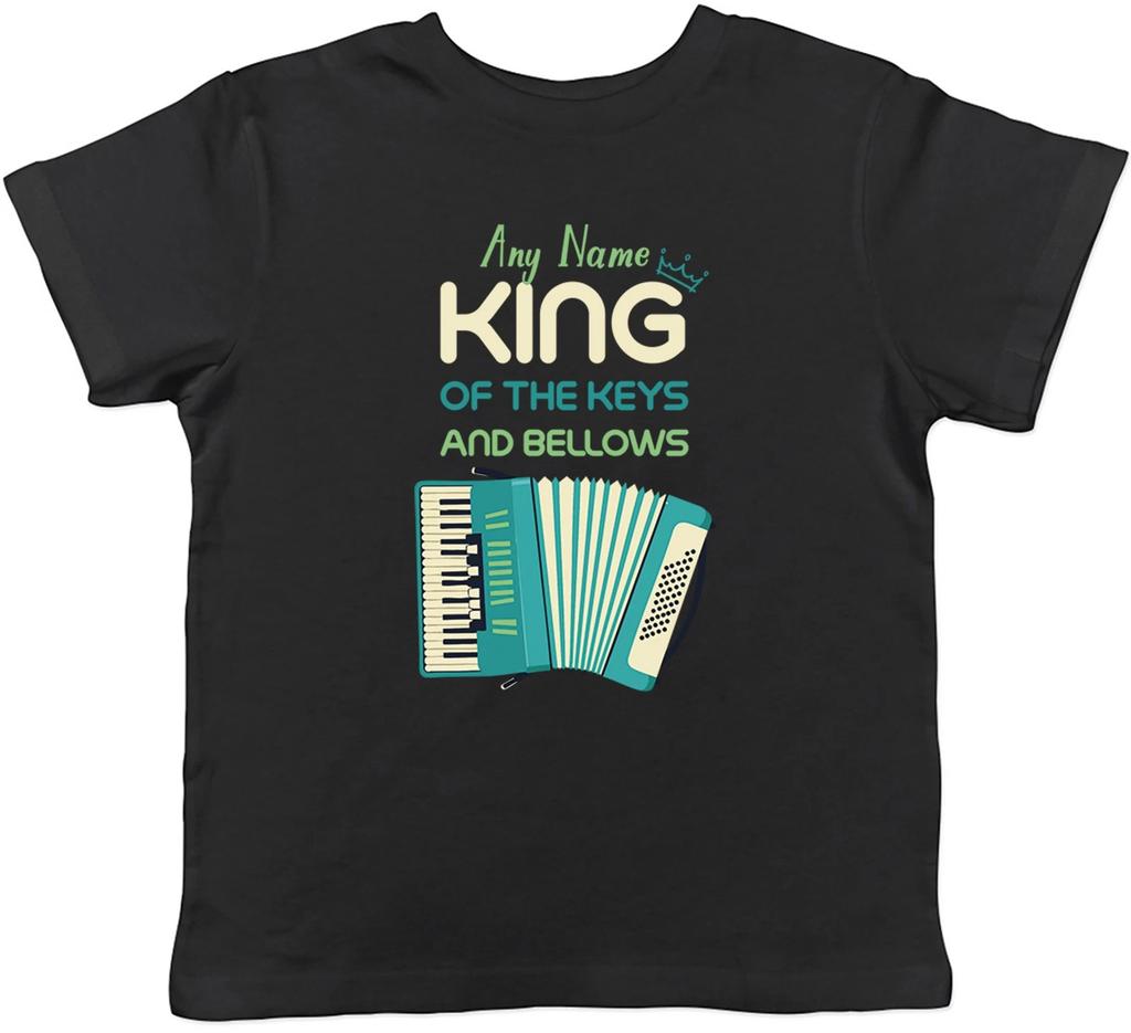 Personalised Accordion Player Kids T-Shirt Boys Girls Gift